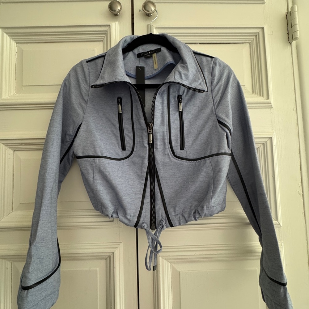 Stella & Jamie Light Blue Utility Jacket